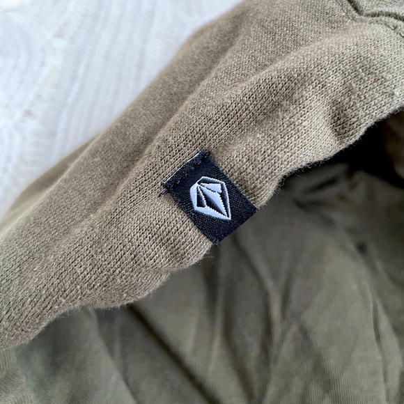 Volcom Olive Green Embroidered Logo Pullover Hoodie - Picture 4 of 10